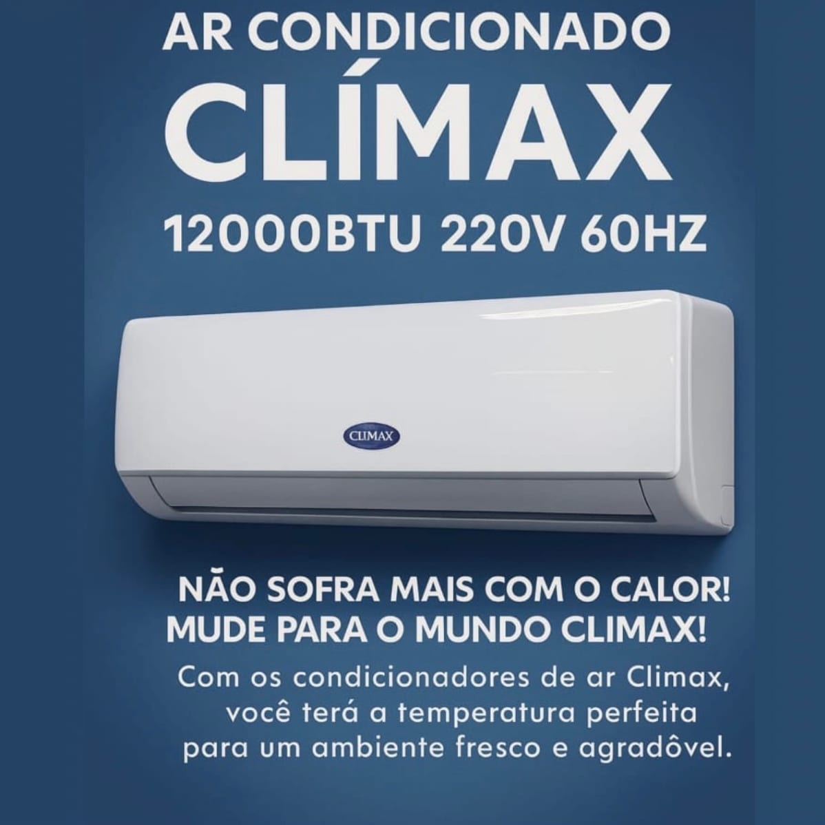 Split Clímax 12.000 BTU, novo